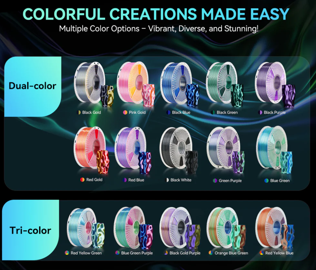 a group of different types of colorful ribbons