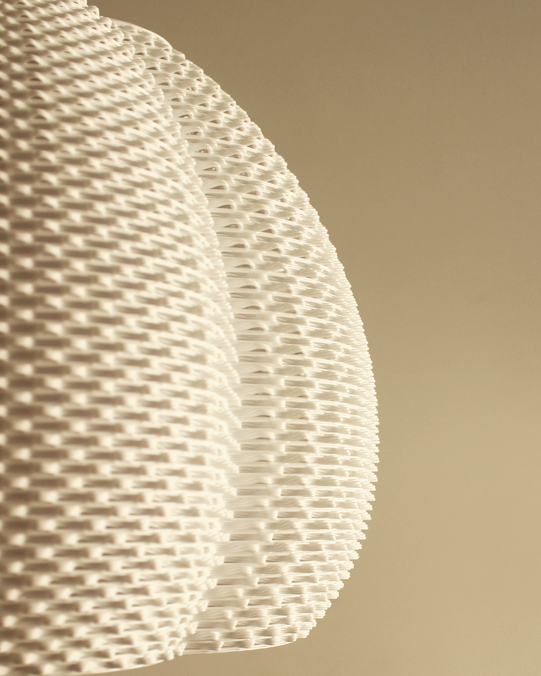 a close up of a white light fixture