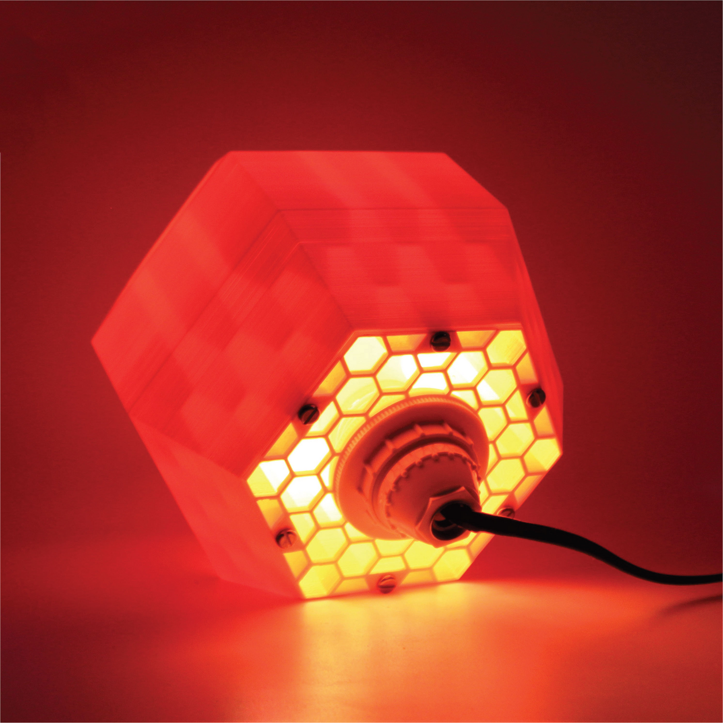 a light that is sitting on a table