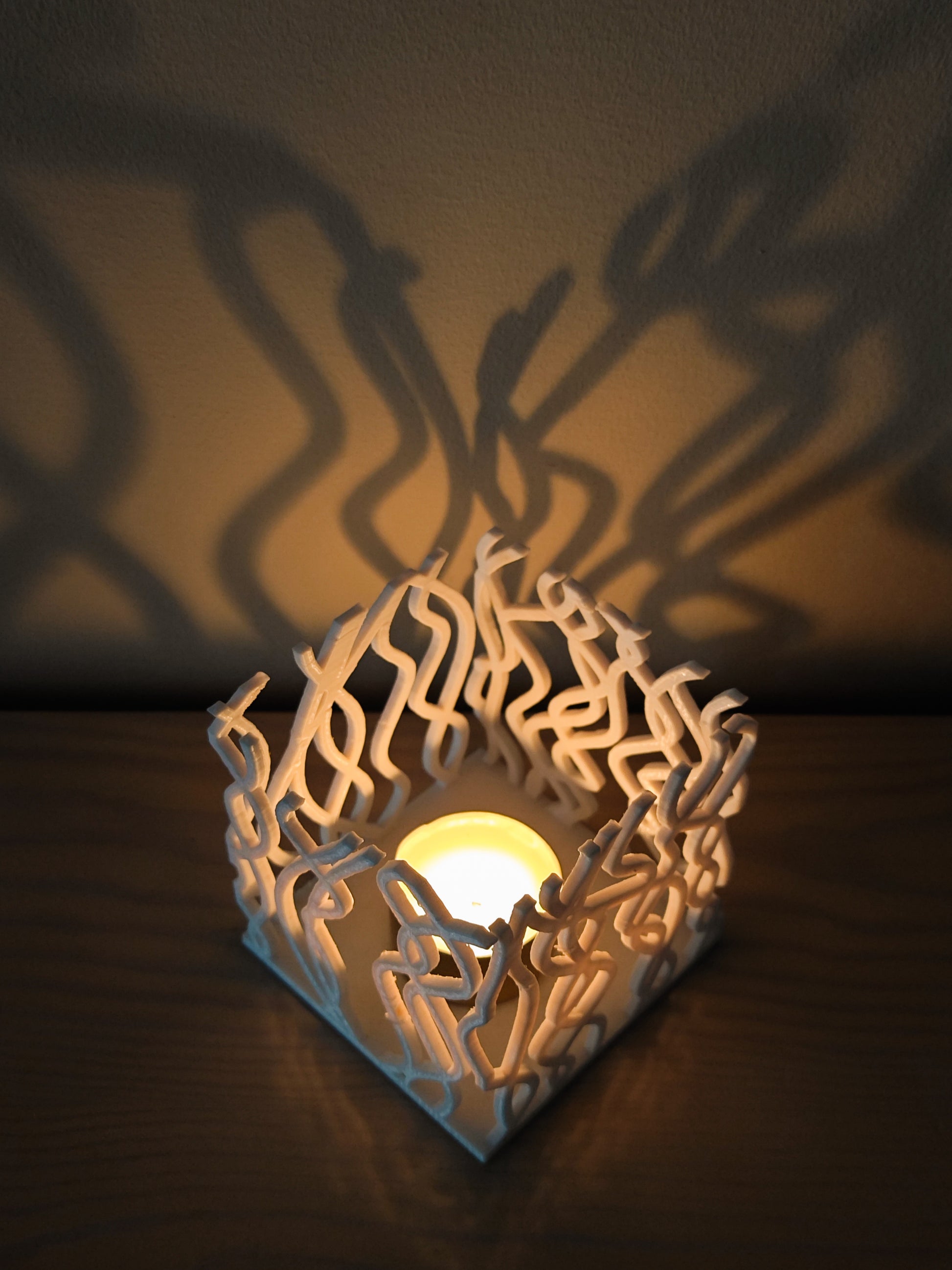 a light that is sitting on a table