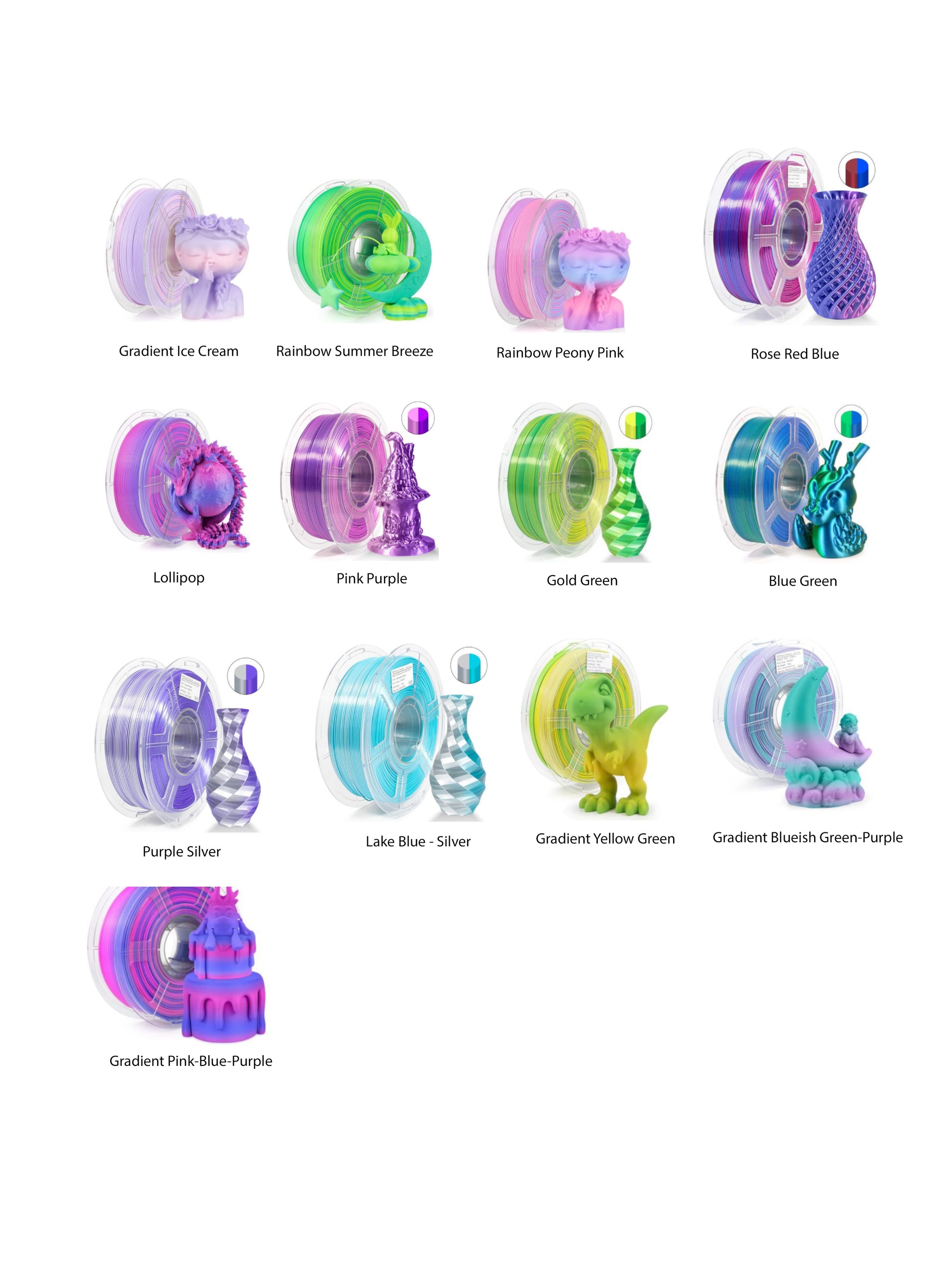 a bunch of different types of plastic toys