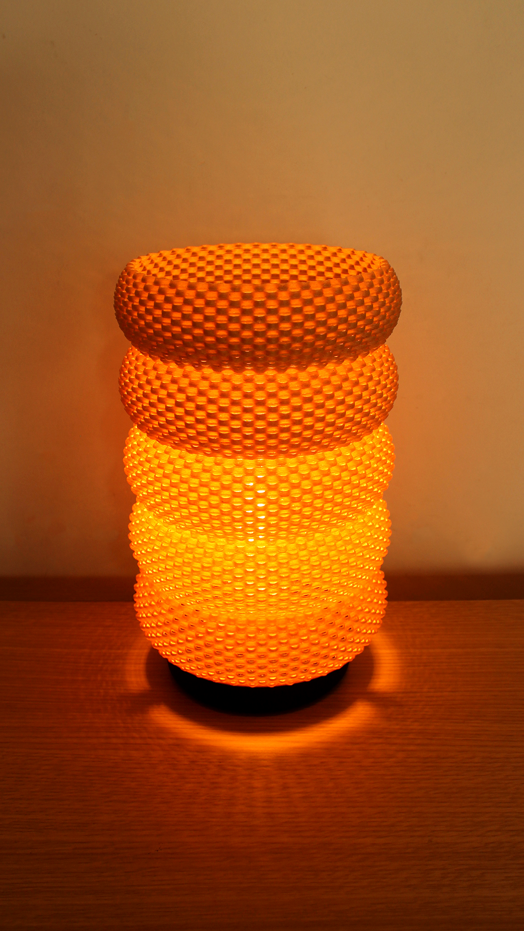 a light that is on top of a table
