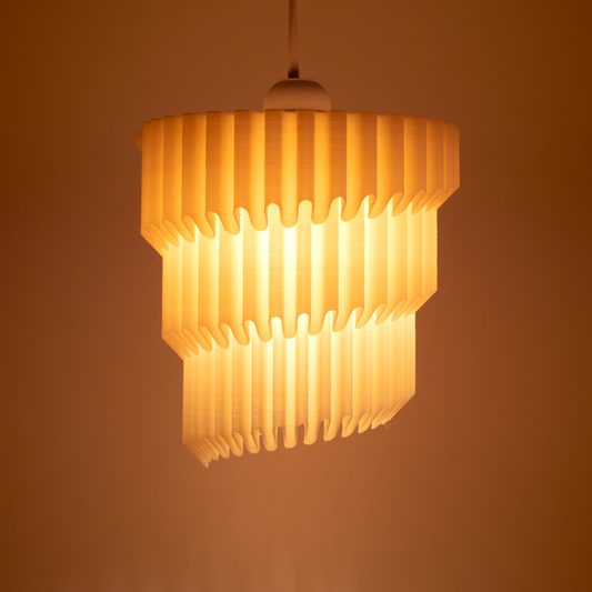 a light that is hanging from a ceiling