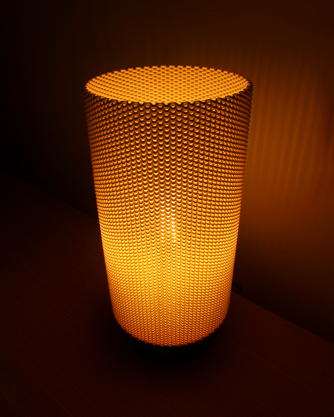 a light that is sitting on a table