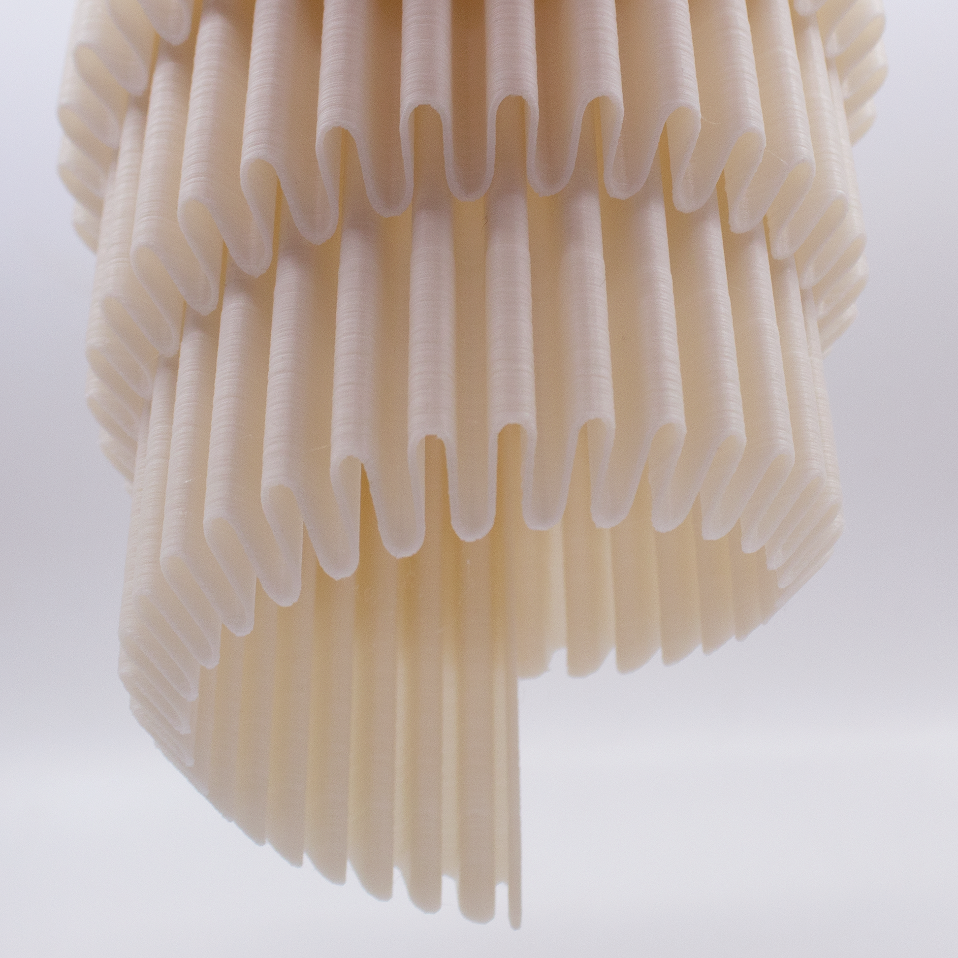 a close up of a bunch of white tooth brushes