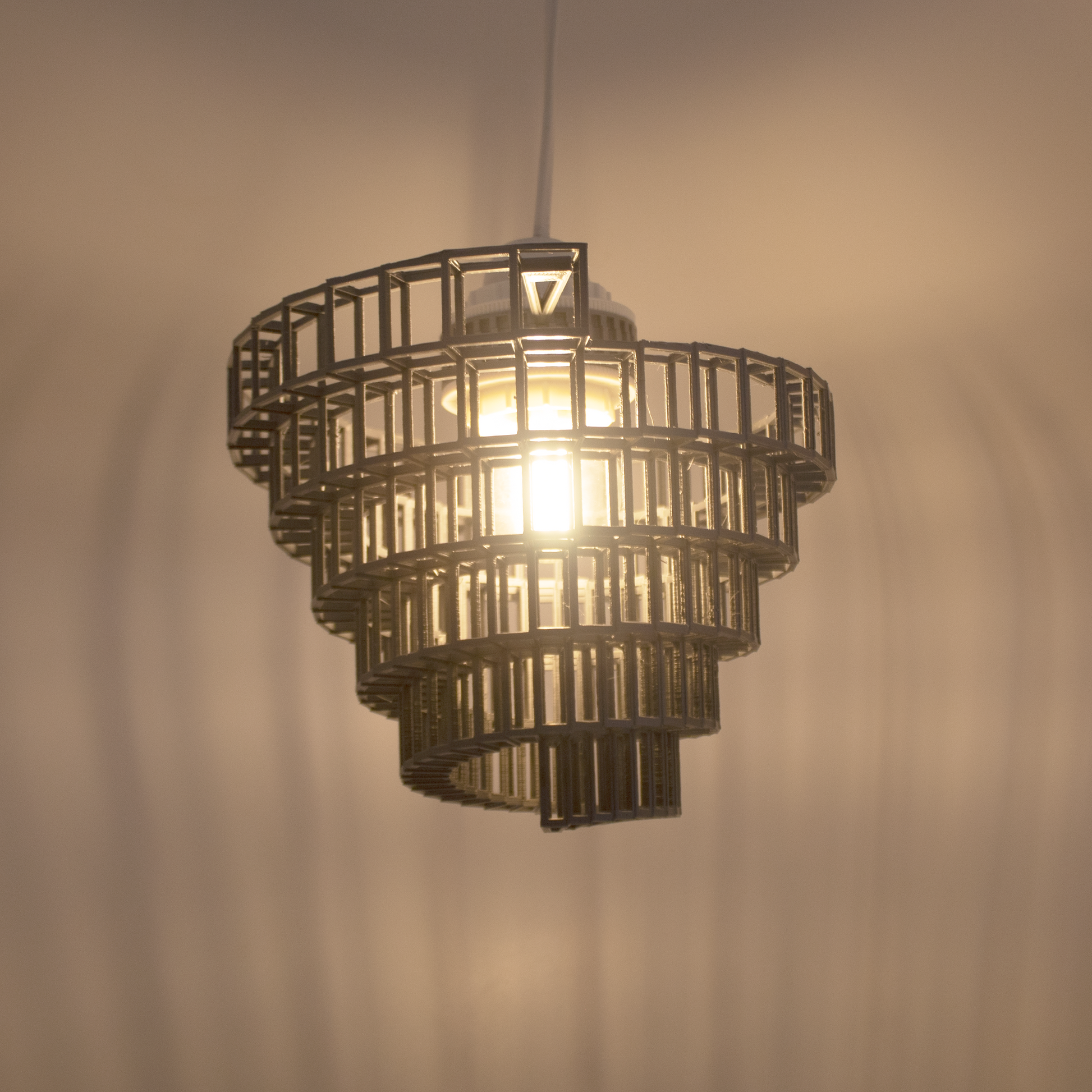 a light that is hanging from a ceiling