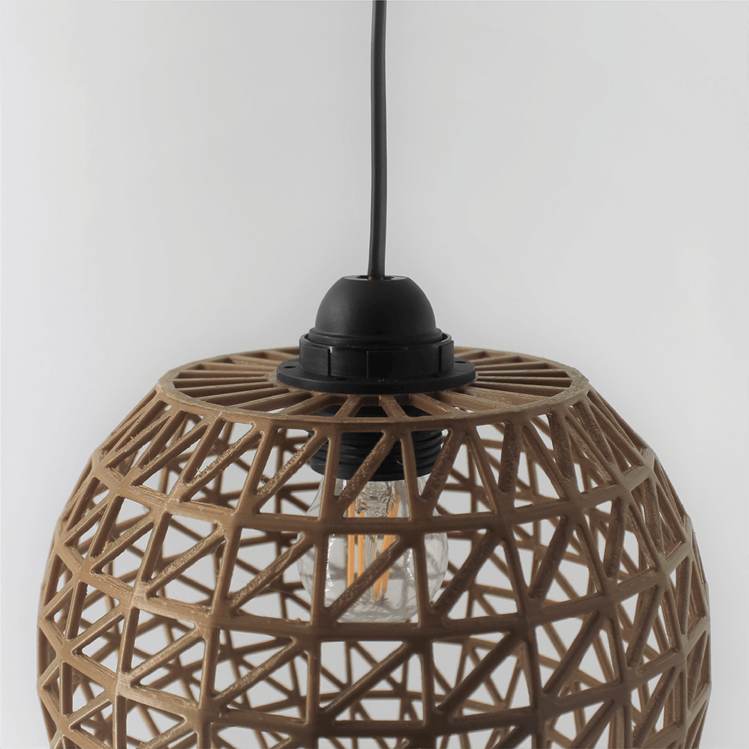 a light that is hanging from a ceiling