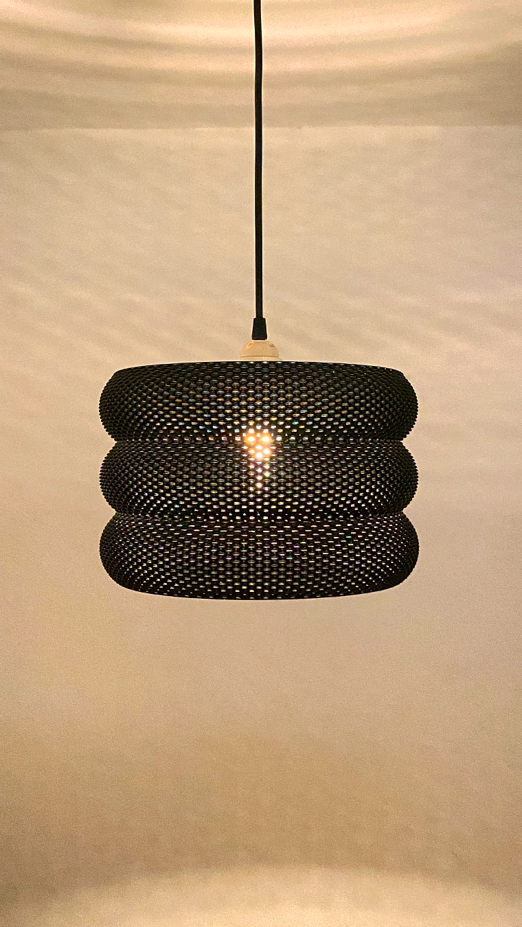 a light that is hanging from a ceiling