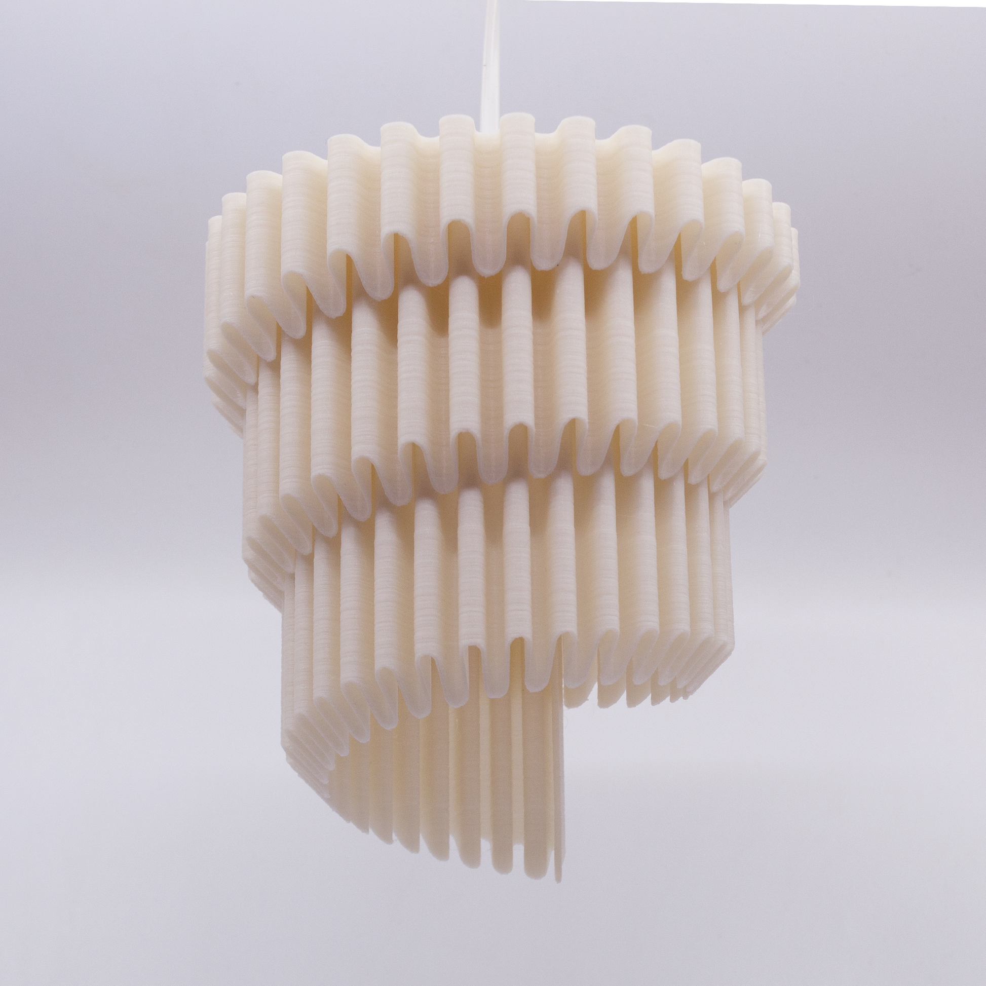 a light fixture made out of toothpicks on a white background